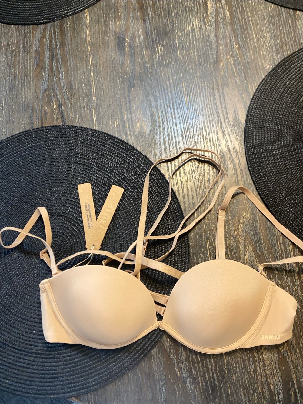 SKIMS clay Multiway  underwire Bra size 36A NWT